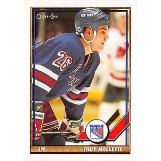 Řadové karty - Mallette Troy - 1991-92 O-Pee-Chee No.474