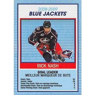 Insertní karty - Nash Rick - 2009-10 O-Pee-Chee Team Checklists No.TC9