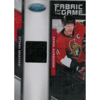 Jersey karty - Alfredsson Daniel - 2011-12 Certified Fabric of the Game No.101