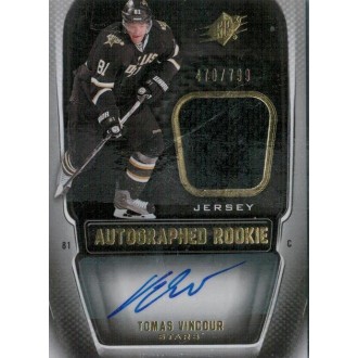 Jersey karty - Vincour Tomáš - 2011-12 SPx No.176