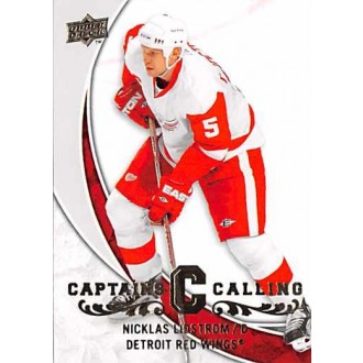 Insertní karty - Lidstrom Nicklas - 2008-09 Upper Deck Captains Calling No.CPT4