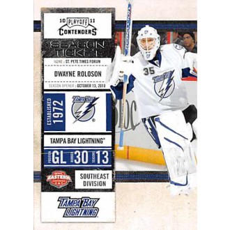 Řadové karty - Roloson Dwayne - 2010-11 Playoff Contenders No.327