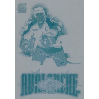 Paralelní karty - Sakic Joe - 2000-01 Paramount Printing Plates Front No.63