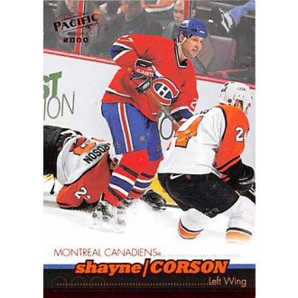 Paralelní karty - Corson Shayne - 1999-00 Pacific Red No.202