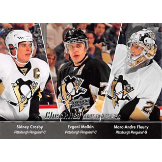 Řadové karty - Crosby Sidney, Malkin Evgeni, Fleury Marc-Andre - 2010-11 Upper Deck No.449