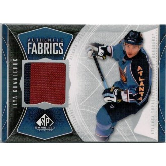 Jersey karty - Kovalchuk Ilya - 2009-10 SP Game Used Authentic Fabrics - red No.AF-IK