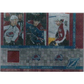 Jersey karty - Galiardi TJ., Stastny Paul, Duchene Matt - 2010-11 Zenith Mozaics No.5