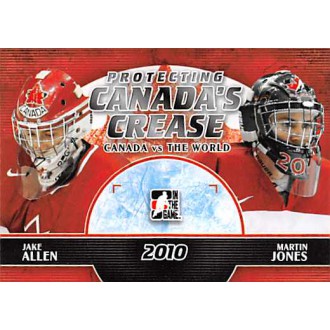 Insertní karty - Jones Martin, Allen Jake - 2011-12 ITG Canada vs. The World Protecting Canadas Crease No.PCC10