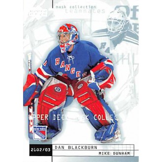 Řadové karty - Blackburn Dan, Dunham Mike - 2002-03 Mask Collection No.55