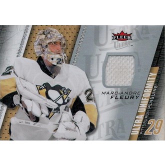 Jersey karty - Fleury Marc-Andre - 2009-10 Ultra Uniformity white No.UU-FL