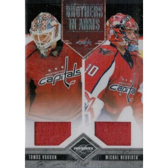Jersey karty - Vokoun Tomáš, Neuvirth Michal - 2011-12 Limited Brothers In Arms Materials No.13