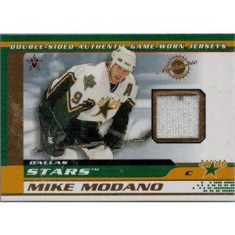 Jersey karty - Modano Mike, Hatcher Derian - 2001-02 Vanguard Memorabilia No.11