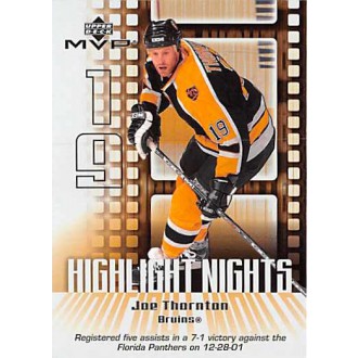 Insertní karty - Thornton Joe - 2002-03 MVP Highlight Nights No.HN2