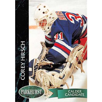 Řadové karty - Hirsch Corey - 1992-93 Parkhurst No.344