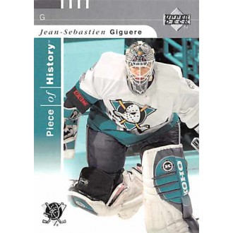 Řadové karty - Giguere Jean-Sebastien - 2002-03 Piece of History No.2