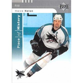 Řadové karty - Nolan Owen - 2002-03 Piece of History No.75