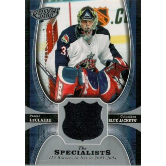 Jersey karty - Leclaire Pascal - 2005-06 Power Play Specialists Jerseys No.TS-LC