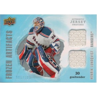 Jersey karty - Lundqvist Henrik - 2008-09 Artifacts Frozen Artifacts Dual Silver No.FAD-HL