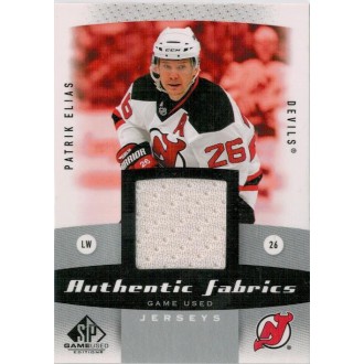 Jersey karty - Eliáš Patrik - 2010-11 SP Game Used Authentic Fabrics white No.AF-EL