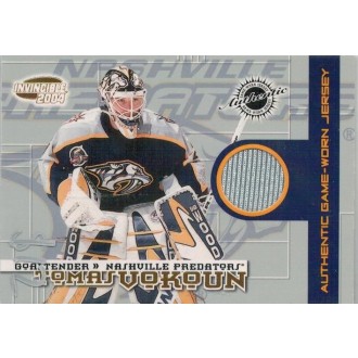 Jersey karty - Vokoun Tomáš - 2003-04 Invincible Jerseys No.17