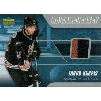 Jersey karty - Klepiš Jakub - 2006-07 Upper Deck Game Jerseys No.J2-JK