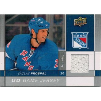 Jersey karty - Prospal Václav - 2009-10 Upper Deck Game Jerseys No.GJ2-VP