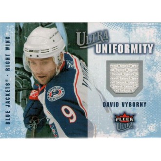 Jersey karty - Výborný David - 2008-09 Ultra Uniformity No.UA-DV
