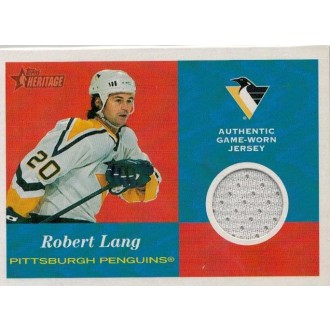 Jersey karty - Lang Robert - 2001-02 Topps Heritage Jerseys No.J-RL