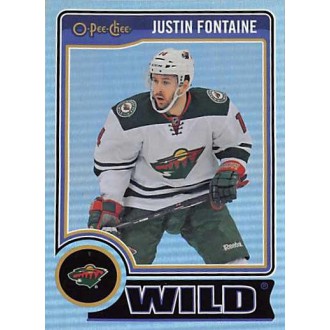 Paralelní karty - Fontaine Justin - 2014-15 O-Pee-Chee Rainbow No.470