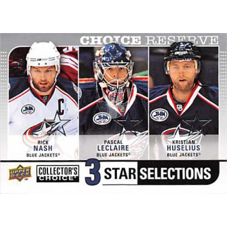 Paralelní karty - Nash Rick, Leclaire Pascal, Huselius Kristian - 2008-09 Collectors Choice Reserve Silver No.259