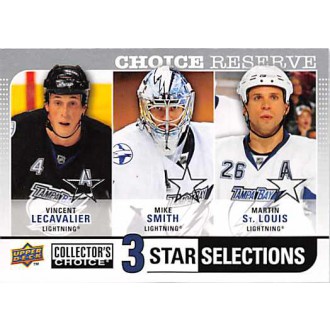 Paralelní karty - Lecavalier Vincent, Smith Mike, St.Louis Martin - 2008-09 Collectors Choice Reserve Silver No.277