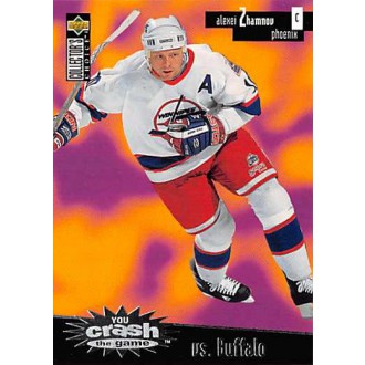 Insertní karty - Zhamnov Alexei - 1996-97 Collectors Choice Crash the Game Silver vs. Buffalo No.C11