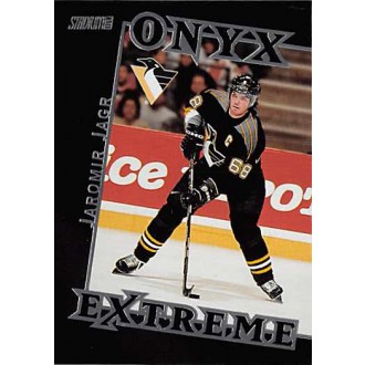 Insertní karty - Jágr Jaromír - 1999-00 Stadium Club Onyx Extreme No.OE1