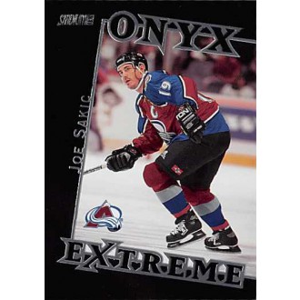 Insertní karty - Sakic Joe - 1999-00 Stadium Club Onyx Extreme No.OE6
