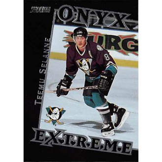 Insertní karty - Selanne Teemu - 1999-00 Stadium Club Onyx Extreme No.OE8