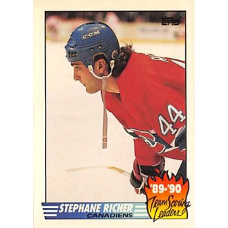 Insertní karty - Richer Stephane - 1990-91 Topps Team Scoring Leaders No.4