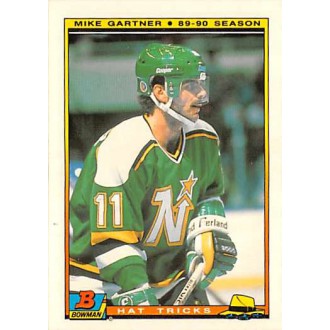Insertní karty - Gartner Mike - 1990-91 Bowman Hat Tricks No.8