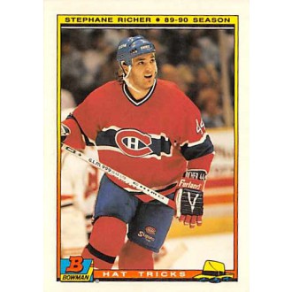 Insertní karty - Richer Stephane - 1990-91 Bowman Hat Tricks No.11