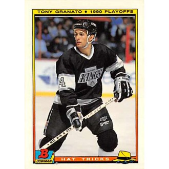 Insertní karty - Granato Tony - 1990-91 Bowman Hat Tricks No.18