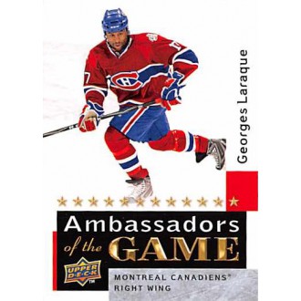 Insertní karty - Laraque Georges - 2009-10 Upper Deck Ambassadors of the Game No.AG41