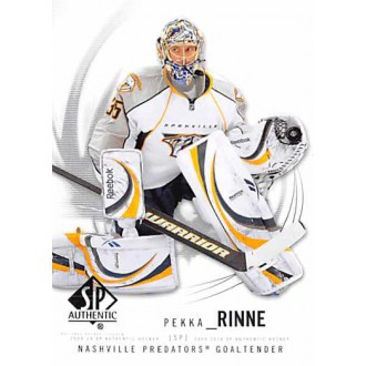 Řadové karty - Rinne Pekka - 2009-10 SP Authentic No.23