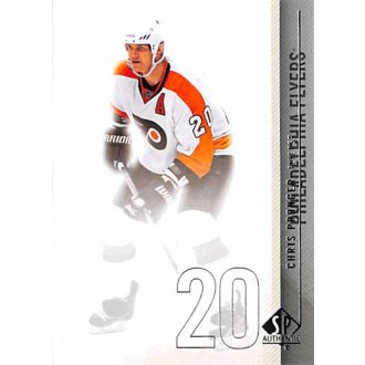 Řadové karty - Pronger Chris - 2010-11 SP Authentic No.90