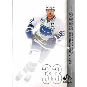 Řadové karty - Sedin Henrik - 2010-11 SP Authentic No.105