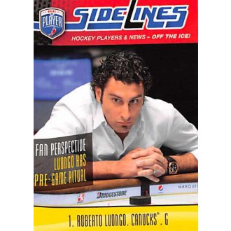 Insertní karty - Luongo Roberto - 2009-10 Be A Player Sidelines No.S47