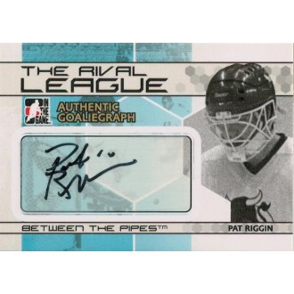 Podepsané karty - Riggin Pat - 2009-10 Between The Pipes Autographs  No.A-MF