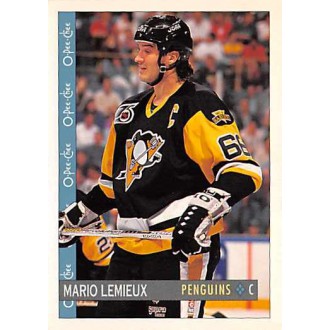 Řadové karty - Lemieux Mario - 1992-93 O-Pee-Chee No.138