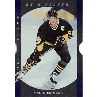 Insertní karty - Lemieux Mario - 1995-96 Be A Player Lethal Lines No.LL11