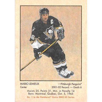 Řadové karty - Lemieux Mario - 2002-03 Parkhurst Retro No.1