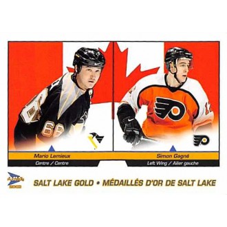 Insertní karty - Lemieux Mario, Gagne Simon - 2002-03 McDonalds Pacific Salt Lake Gold  No.10