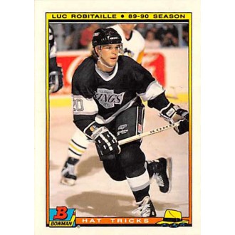 Insertní karty - Robitaille Luc - 1990-91 Bowman Hat Tricks No.12